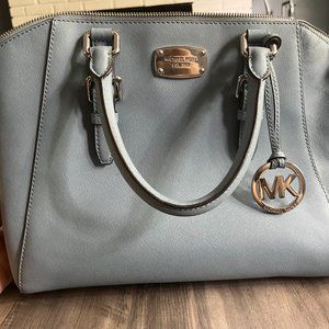 Baby blue michael kors shoulder bag